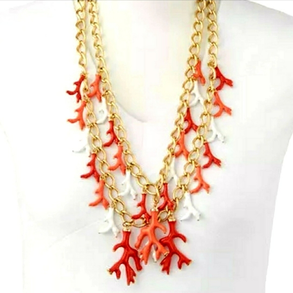 💯 Lilly Pulitzer Coral Reef Multi Strand Necklace - Picture 8 of 16